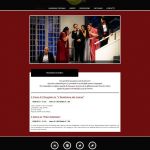 home page sito realizzato per teatro
