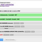convertitore rubrica gmail - resoconto elaborazione contatti