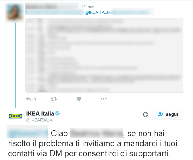 ikea supporto clienti