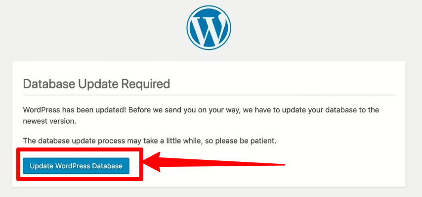 aggiornamento database wordpress